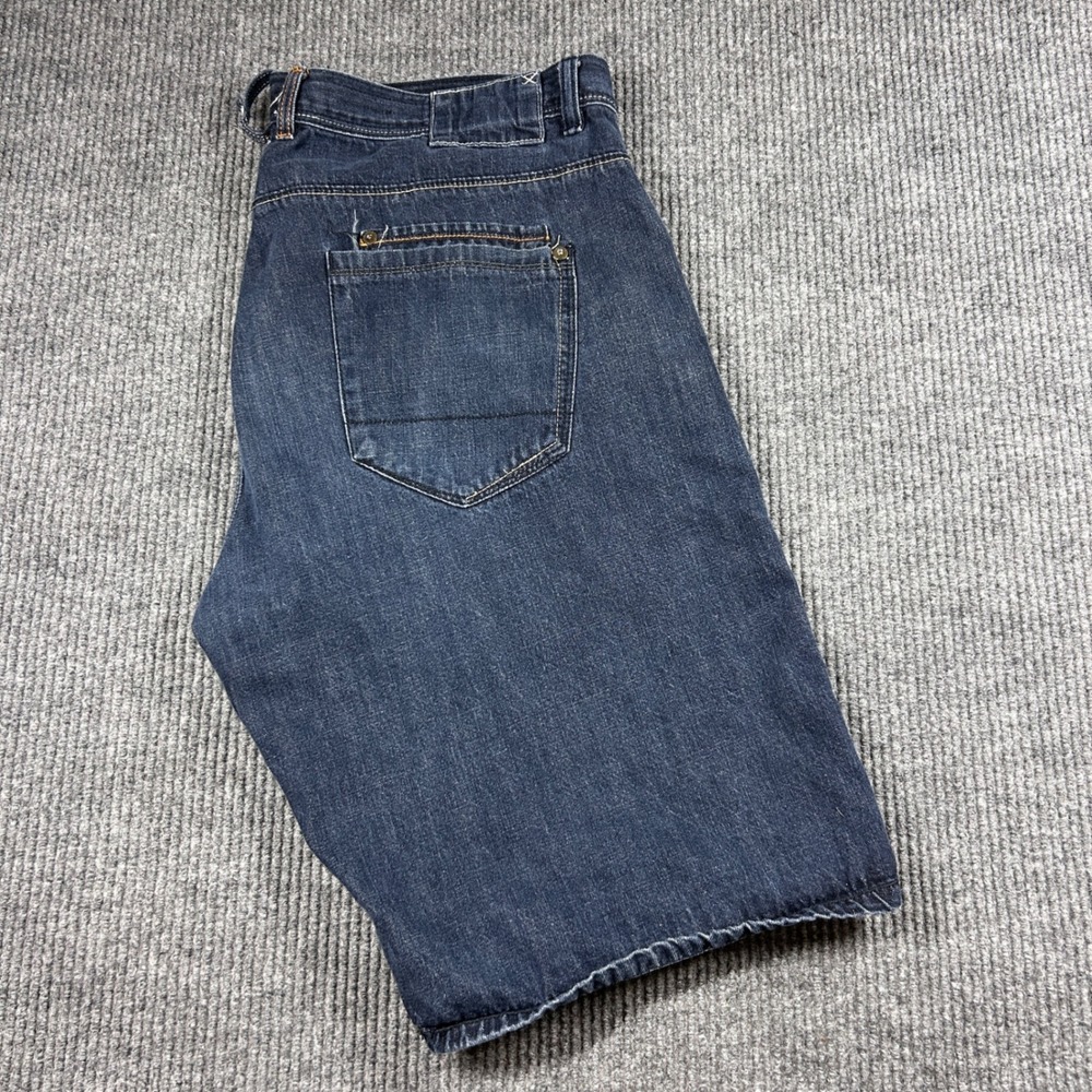 Sean John Shorts Mens 44 Denim Blue Dark Wash Baggy Y2K Hip Hop Loose Fit